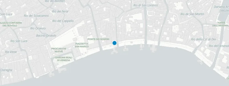 Map showing location of Restaurant Terrazza Danieli