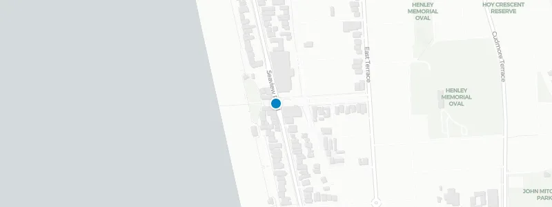 Map showing location of Henley House Rooftop Bar