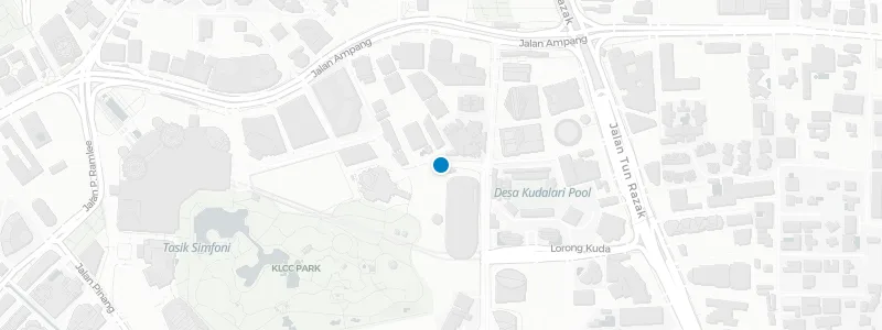 Map showing location of Fuego at Troika Sky Dining