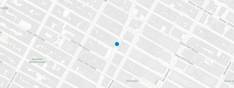 Map showing location of Dear Irving on Broadway
