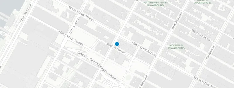 Map showing location of The Rooftop at Green Room 42