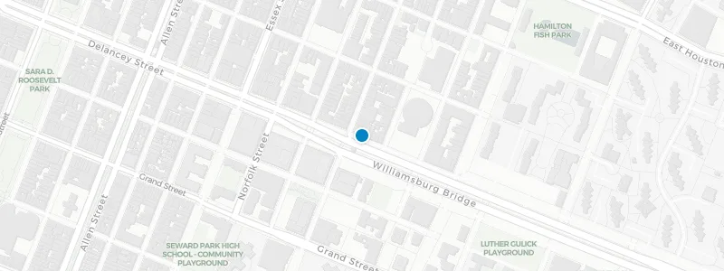 Map showing location of The Delancey