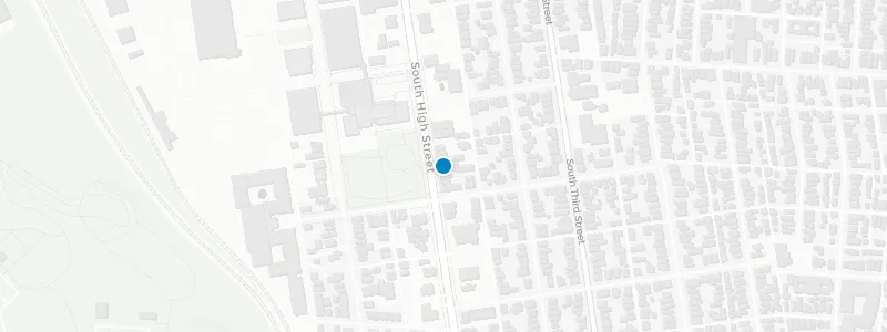 Map showing location of Antiques on High