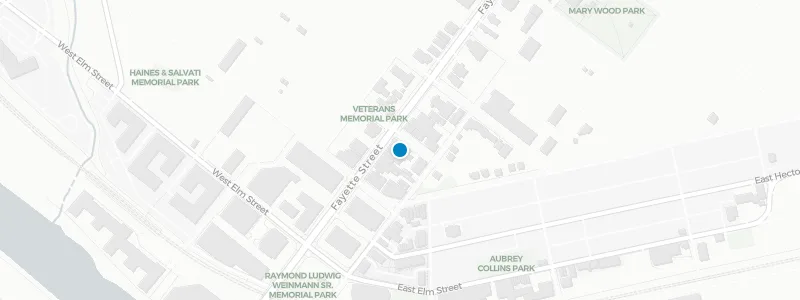 Map showing location of Skytop Garden at The Great American Pub