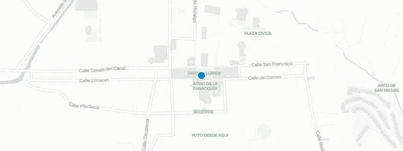 Map showing location of La Azotea