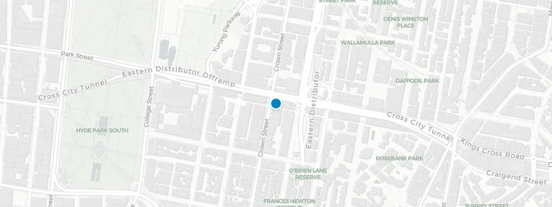Map showing location of The Strand Rooftop