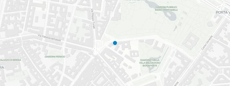Map showing location of Terrazza Palestro
