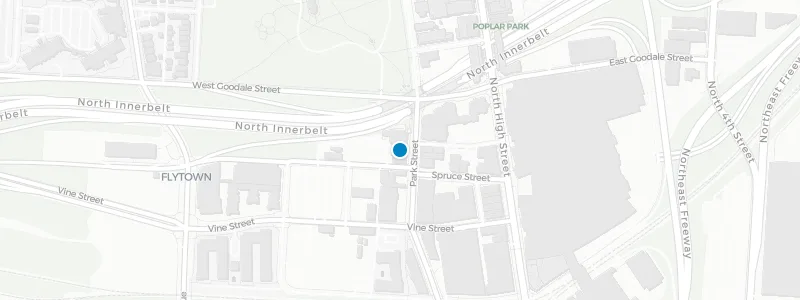 Map showing location of Astra Rooftop