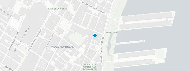 Map showing location of Terrasse Nelligan