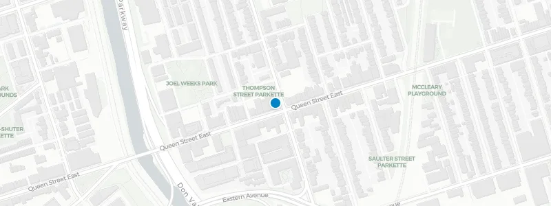 Map showing location of The Rooftop at The Broadview Hotel