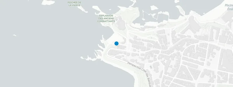 Map showing location of Rooftop at Hôtel de la Plage