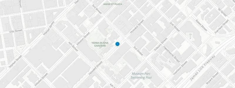 Map showing location of B Restaurant & Bar