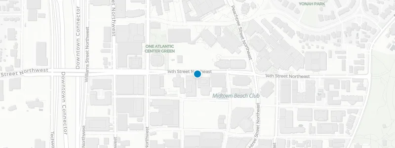 Map showing location of High Note Rooftop Bar