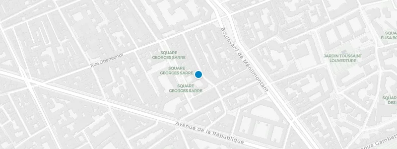 Map showing location of Le Perchoir Ménilmontant