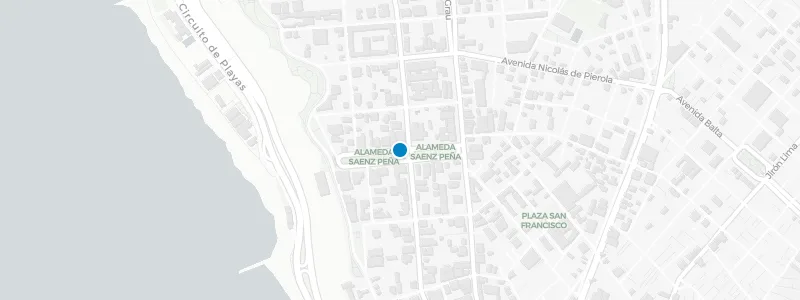 Map showing location of Rooftop La Guardia at Casa Republica Barranco