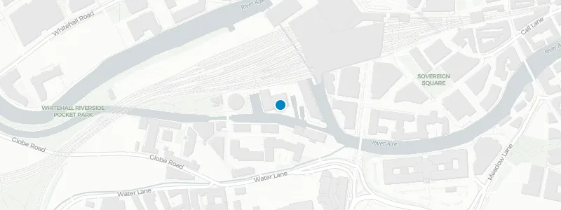 Map showing location of Sky Lounge Leeds