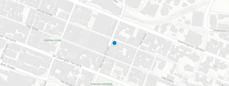 Map showing location of Rooftop at QT
