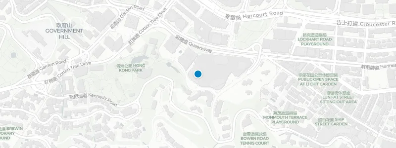 Map showing location of Island Shangri-La, Hong Kong