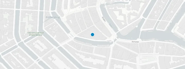 Map showing location of Blue Amsterdam