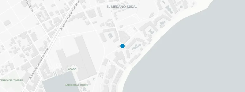 Map showing location of The Rooftop 360 at Corazón Cabo