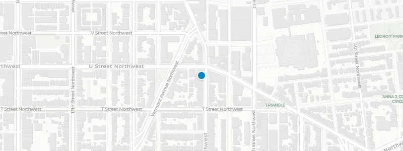 Map showing location of DC9 rooftop deck, Washington