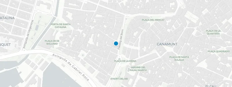 Map showing location of Hotel Can Alomar