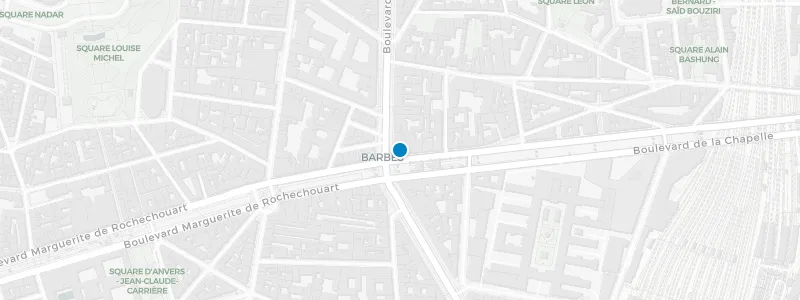 Map showing location of BARBÈS