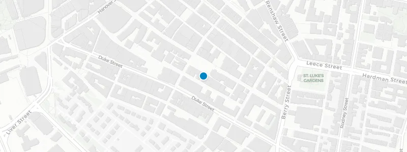 Map showing location of Crazy Pedro's Liverpool