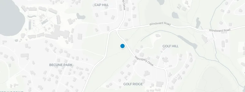 Map showing location of Cap Maison