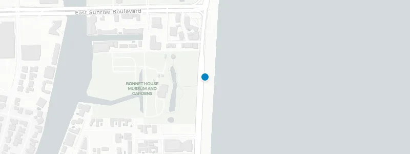 Map showing location of McSorley's Beach Pub