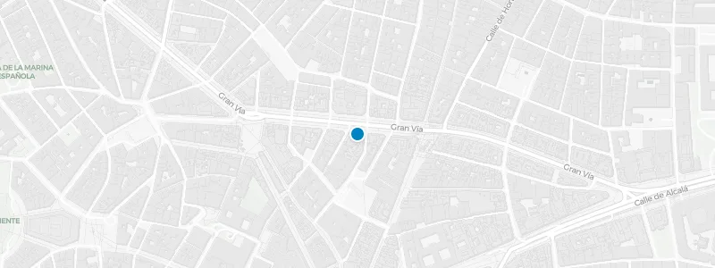 Map showing location of Pestana CR7 Gran Vía Madrid