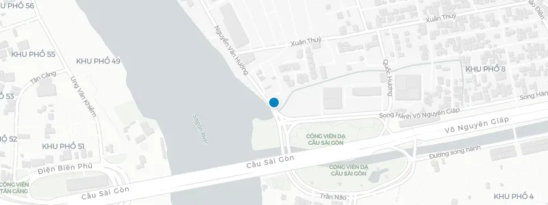 Map showing location of Le Café des Stagiaires - Saigon