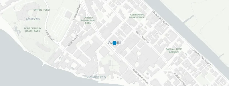 Map showing location of Buho Cocina y Cantina