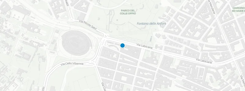 Map showing location of Palazzo Manfredi