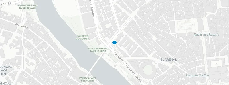 Map showing location of Ático Sevilla