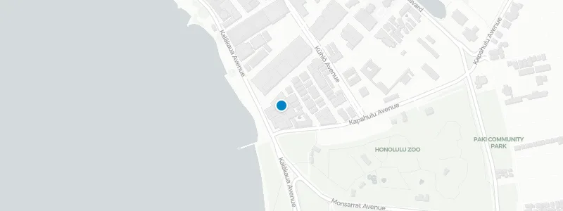 Map showing location of Tiki's Grill & Bar