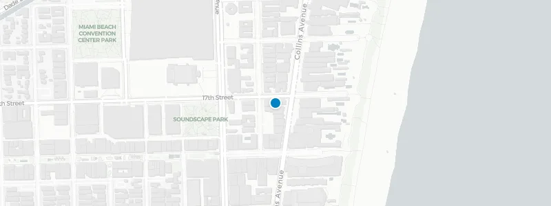 Map showing location of Gale South Beach