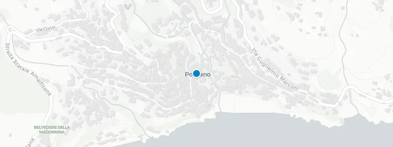 Map showing location of Il San Pietro di Positano
