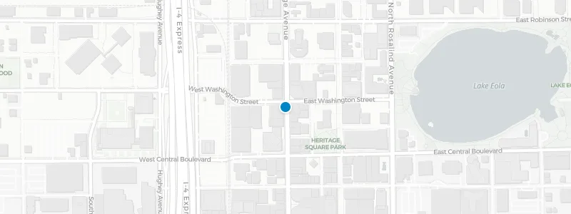Map showing location of Aero Rooftop Bar & Lounge