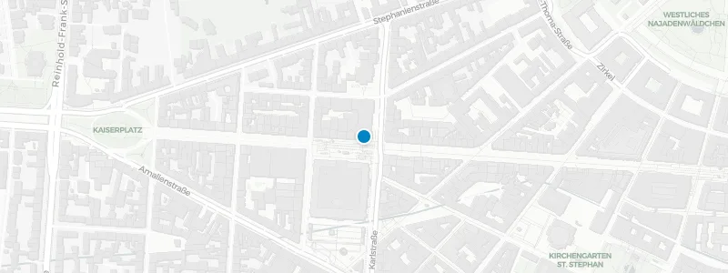 Map showing location of Bella Cosa Rooftop Bar