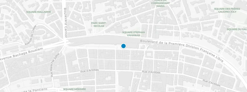 Map showing location of OKKO Hotels Cannes Centre Rooftop