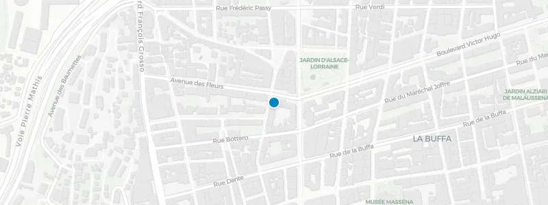Map showing location of Le Rooftop at Hotel Amour Nice