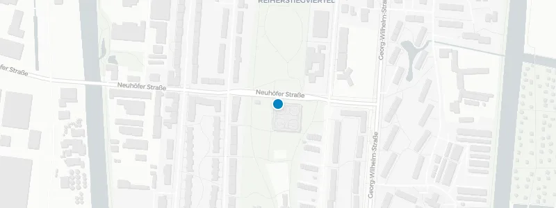 Map showing location of Café Vju