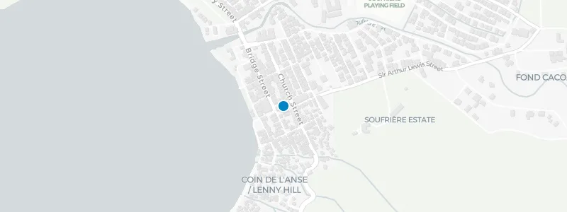 Map showing location of Jade Mountain Resort at Anse Chastanet