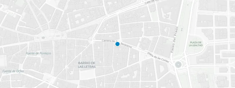 Map showing location of La Terraza del Urban