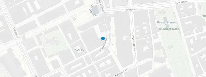 Map showing location of The Nest at Downtown Camper