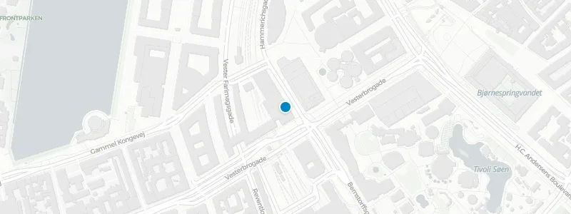 Map showing location of Radisson Blu Royal Hotel, Copenhagen