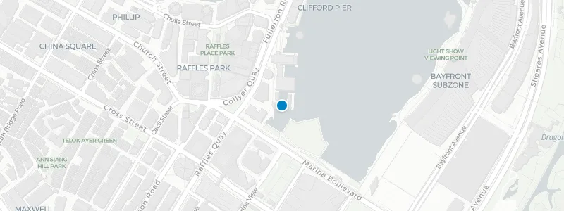 Map showing location of Kinki Rooftop Bar