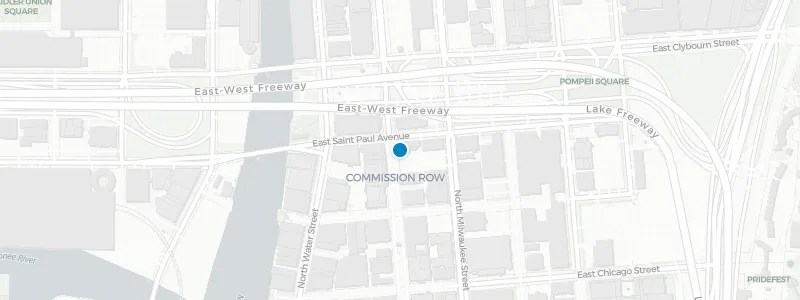 Map showing location of Café Benelux