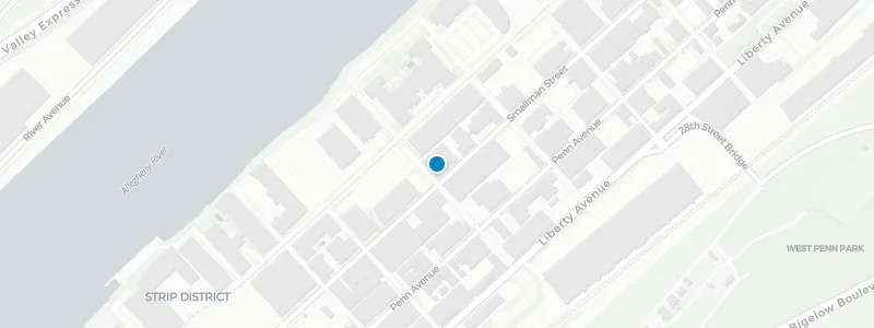 Map showing location of Cinderlands Warehouse